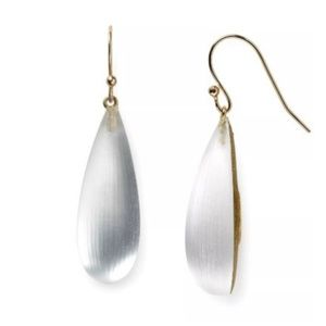 Alexis Bittar Clear Lucite Dewdrop Drop Earrings